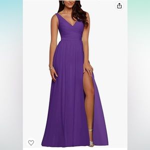 Purple Wedding Bridesmaids Dress For Sale